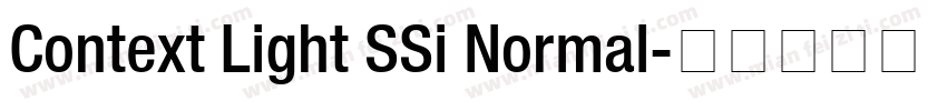 Context Light SSi Normal字体转换